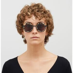 Mykita Unisex Black/Cream Phillys 953 Round Sunglasses